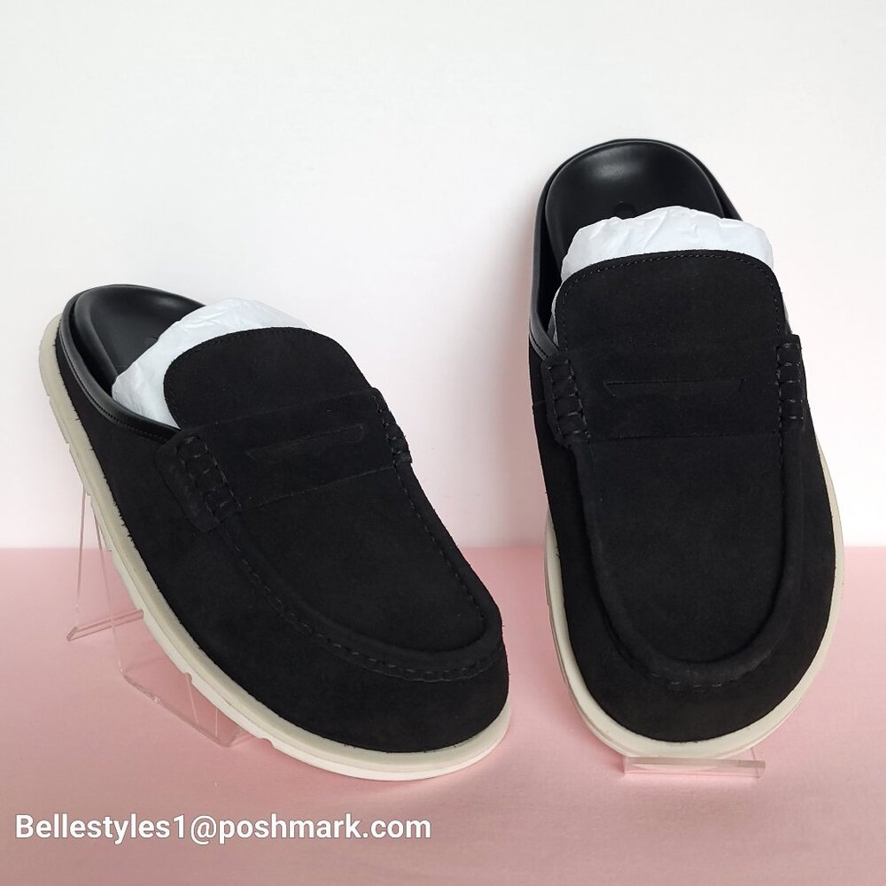 COACH Men’s Suede Loafer Mule- Men’s US Size: 10D - Black color⭐